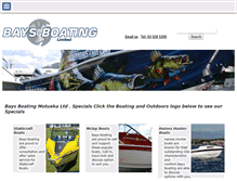 Tablet Screenshot of baysboating.co.nz